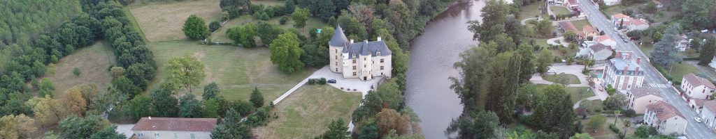 Vue avion château de la terrasse